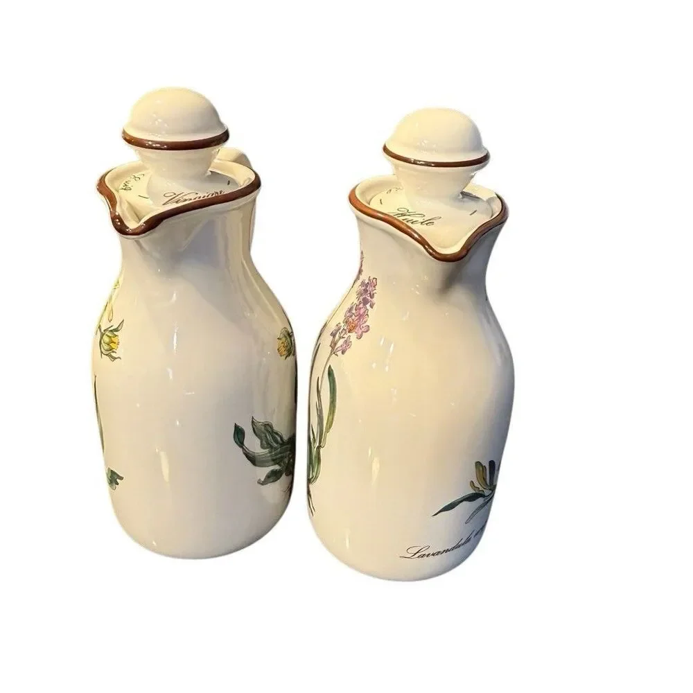 Villeroy & Boch Botanical Oil And Vinegar Carafes Set Of Two